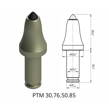 掘進機截齒PTM 30.76.50.85